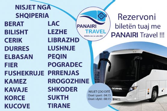 Linja KAVAJE ATHINE / Bileta Autobuzi nga KAVAJE per ATHINE